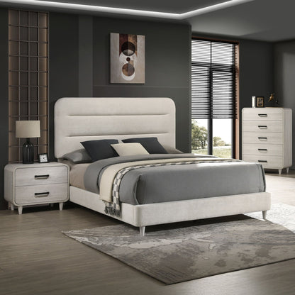 Upholstered Panel Bed, Sleek Lines - The Sleep Loft - Online Mattress Showroom NYC