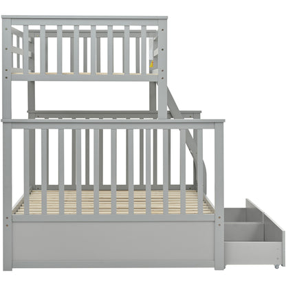 Bunk Bed With Ladder, And Safety Guard Rails - The Sleep Loft - Online Mattress Showroom NYC