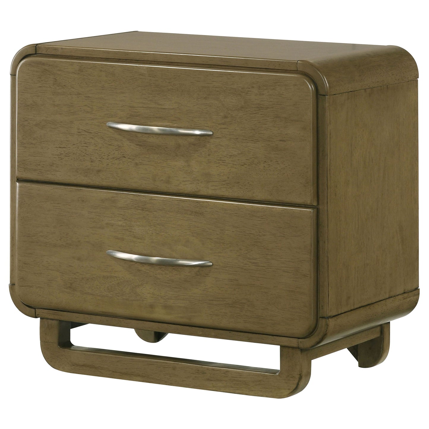 Tully - 2 Drawer Nightstand - Nutmeg Brown - The Sleep Loft - Online Mattress Showroom NYC