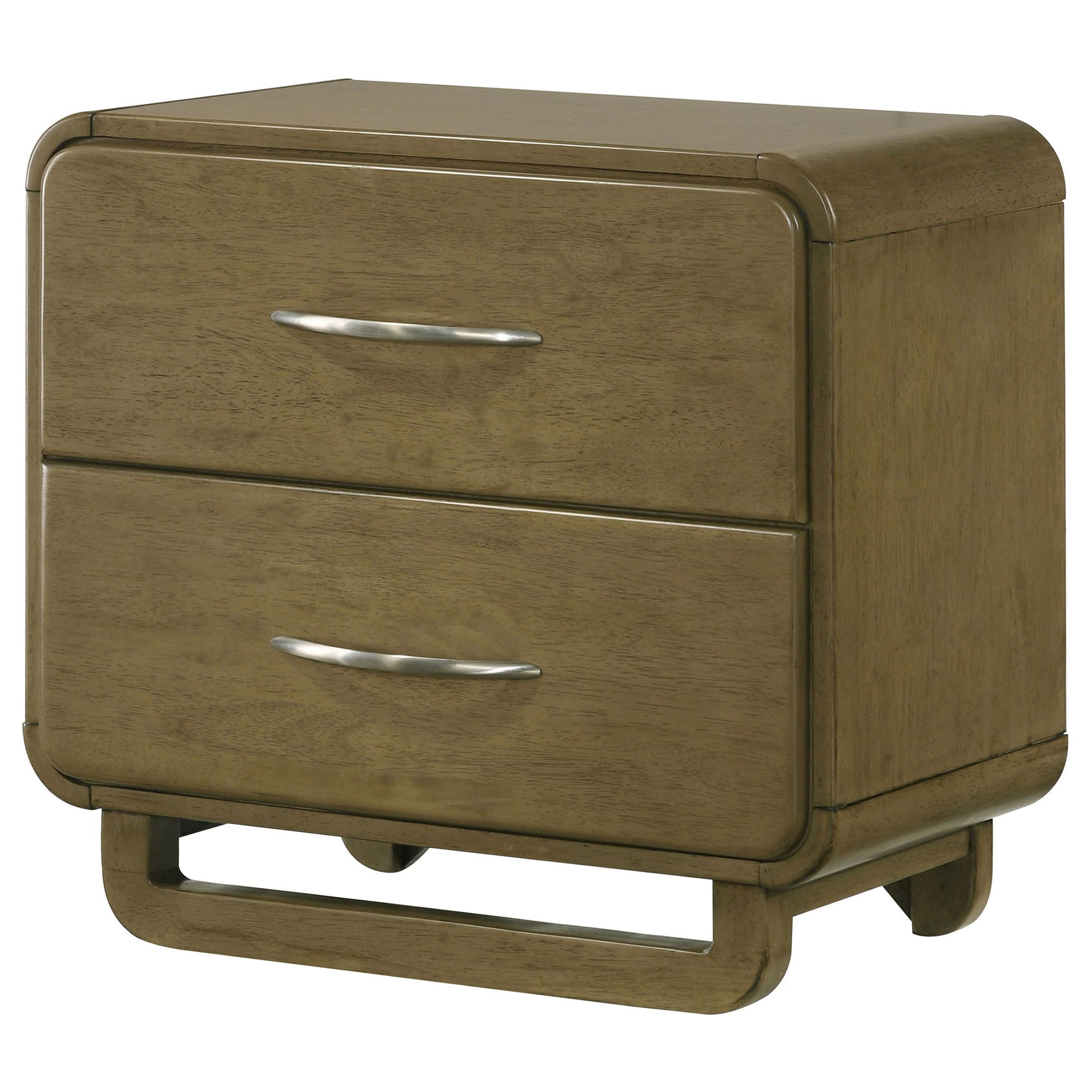 Tully - 2 Drawer Nightstand - Nutmeg Brown - The Sleep Loft - Online Mattress Showroom NYC