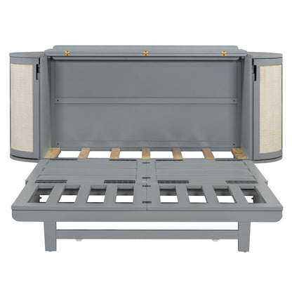 Murphy Bed With Hidden Storage & Modern Woven Design - The Sleep Loft - Online Mattress Showroom NYC