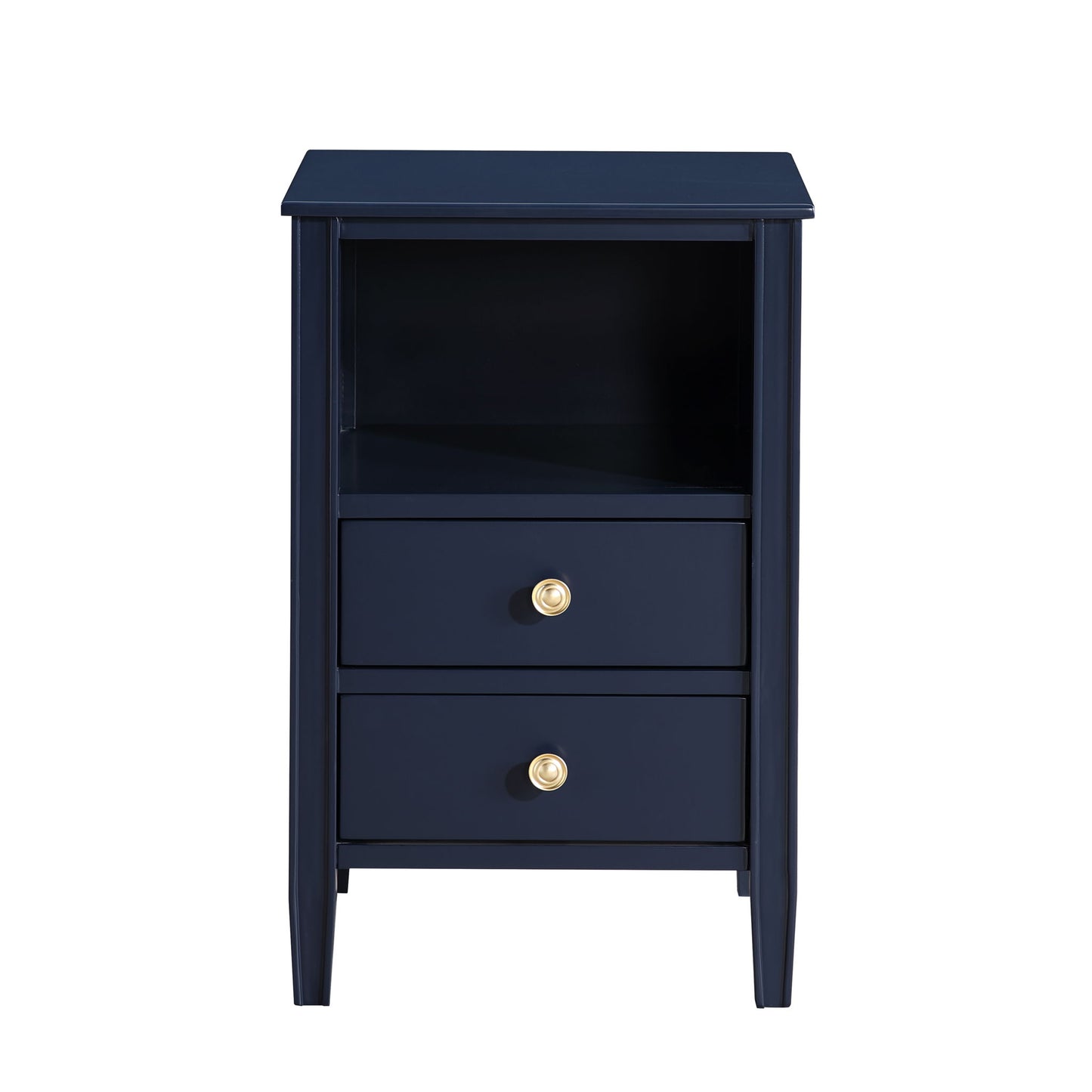 Winston - 2 Drawer Storage Nightstand - The Sleep Loft - Online Mattress Showroom NYC