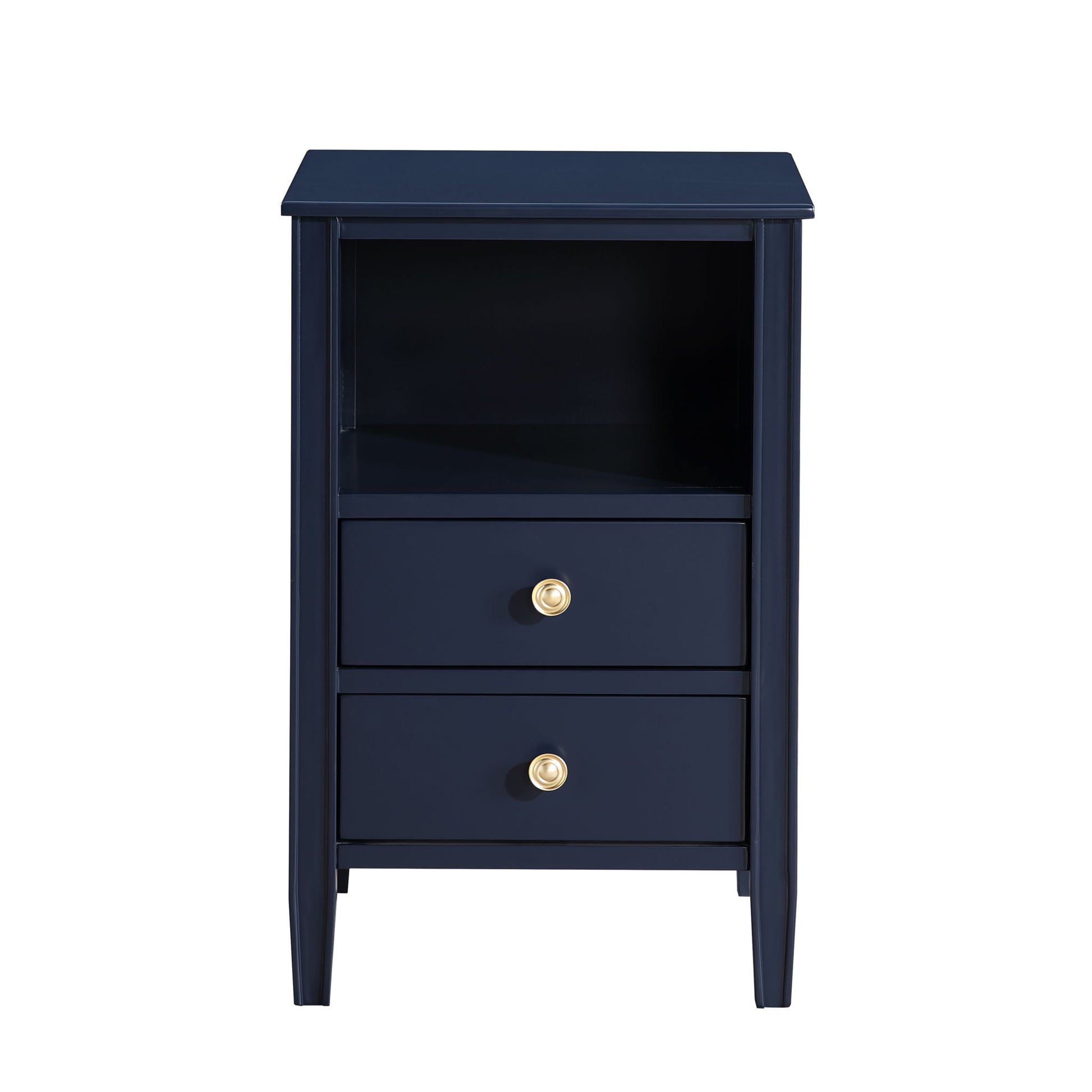 Winston - 2 Drawer Storage Nightstand - The Sleep Loft - Online Mattress Showroom NYC