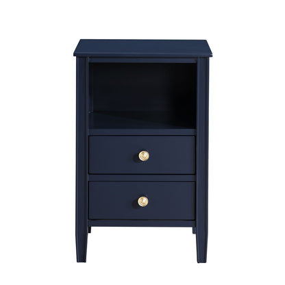 Winston - 2 Drawer Storage Nightstand - The Sleep Loft - Online Mattress Showroom NYC