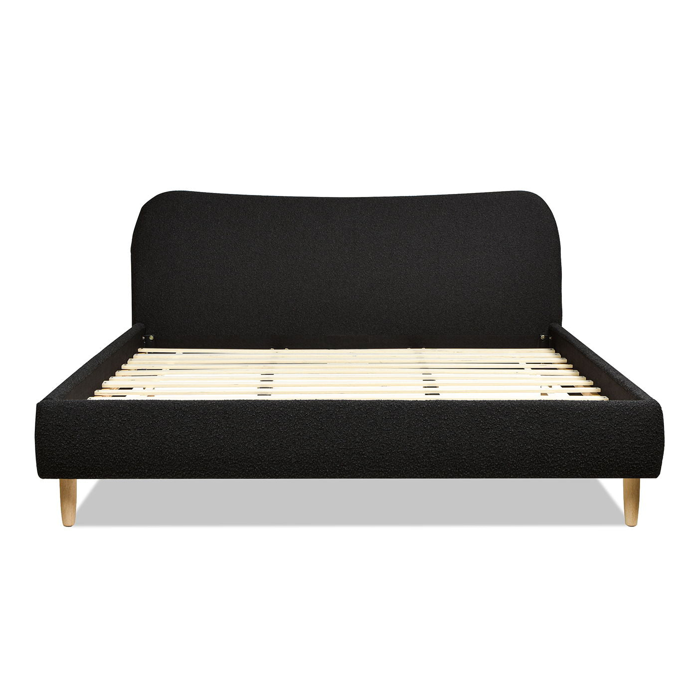 Roman - Curved Headboard Upholstered Platform Bed - The Sleep Loft - Online Mattress Showroom NYC