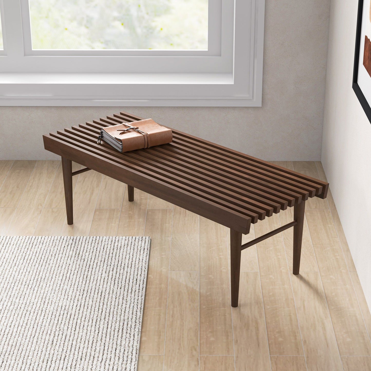 Mia - Bench - Dark Brown - The Sleep Loft - Online Mattress Showroom NYC