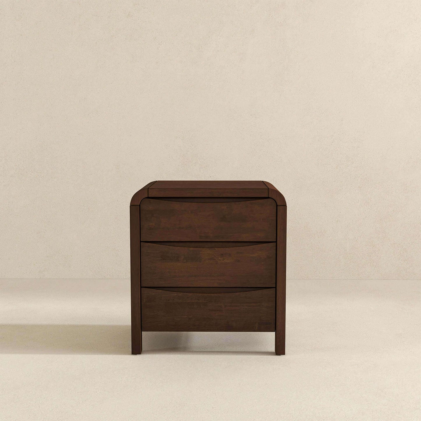 Lionel - Nightstand 3 Drawer Bed Side Table - Brown - The Sleep Loft - Online Mattress Showroom NYC