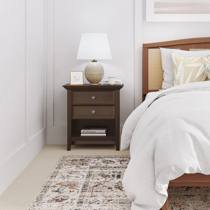 Amherst - Handcrafted Bedside Table - The Sleep Loft - Online Mattress Showroom NYC