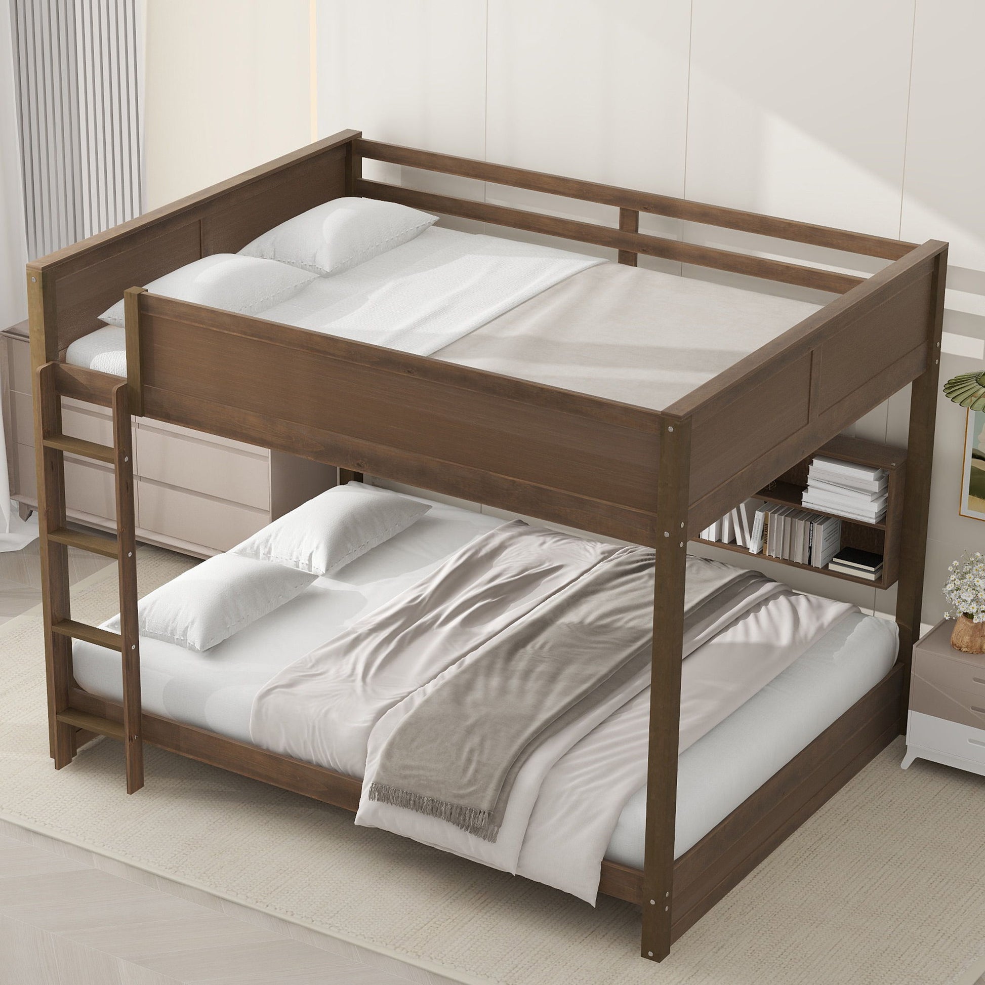 Bunk Bed With Storage Cabinets And USB Ports - The Sleep Loft - Online Mattress Showroom NYC