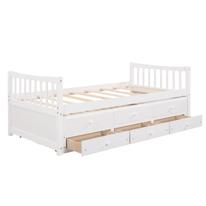 Twin Size Daybed With Trundle And Drawers - The Sleep Loft - Online Mattress Showroom NYC