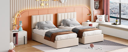 Upholstered Platform Bed With A Hydraulic Storage System - The Sleep Loft - Online Mattress Showroom NYC