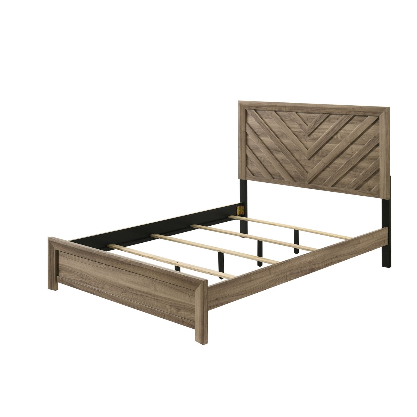 Modern Chevron Patterned Headboard Bed - The Sleep Loft - Online Mattress Showroom NYC
