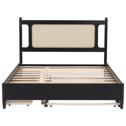 Platform Bed With 2 Big Drawers & Trundle - The Sleep Loft - Online Mattress Showroom NYC