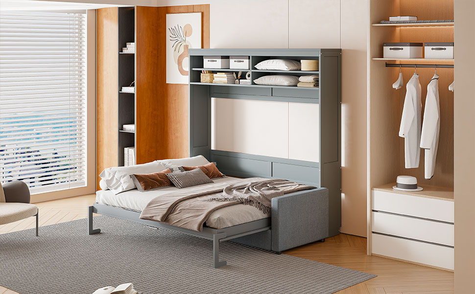Murphy Wall Bed With Sofa - The Sleep Loft - Online Mattress Showroom NYC