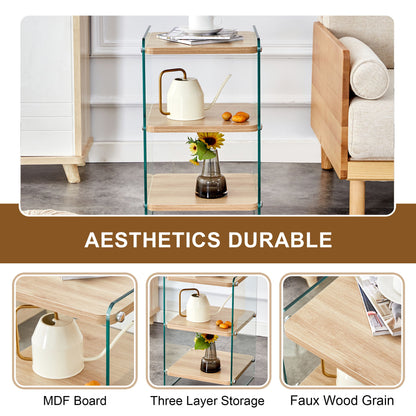 Modern 3 Layer Bedside Cabinet With Storage Function - The Sleep Loft - Online Mattress Showroom NYC