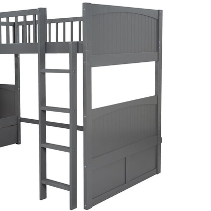 Bunk Bed With Loft And 2 Drawers - The Sleep Loft - Online Mattress Showroom NYC