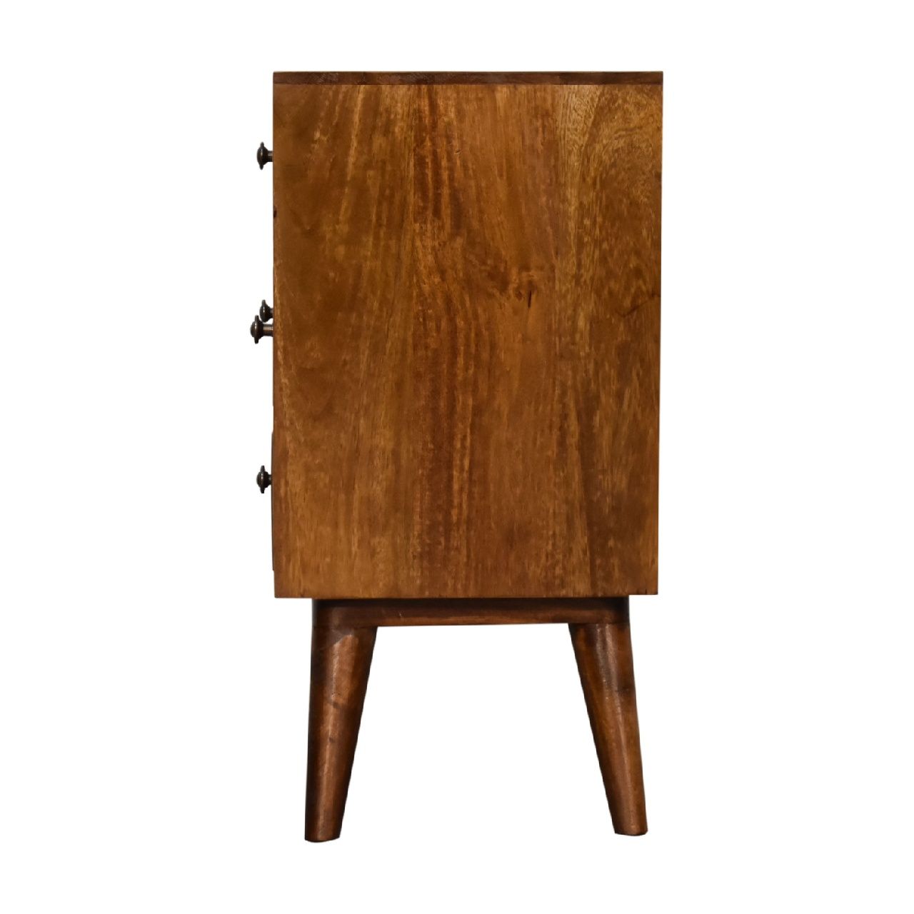 4 Drawer Multi Bedside Table - Chestnut - The Sleep Loft - Online Mattress Showroom NYC