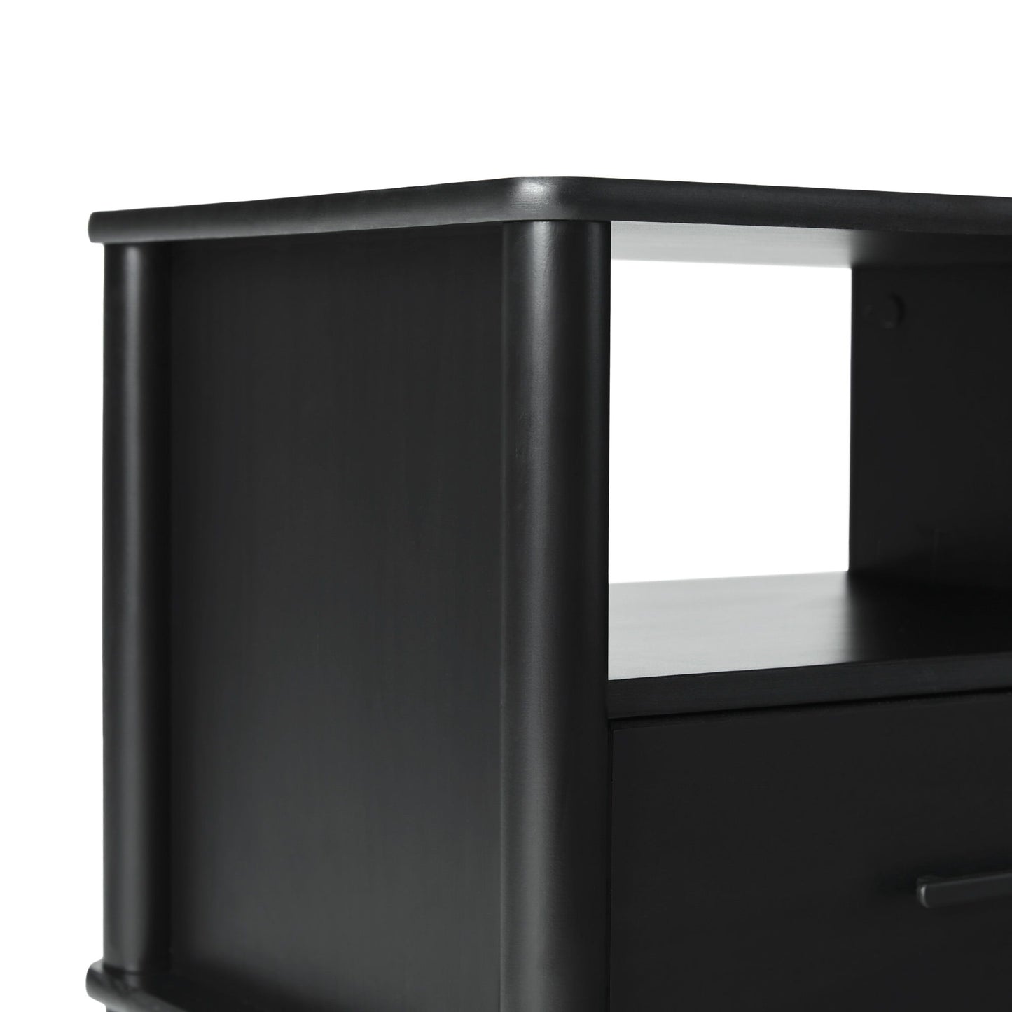Transitional Solid Wood Spindle Nightstand - The Sleep Loft - Online Mattress Showroom NYC