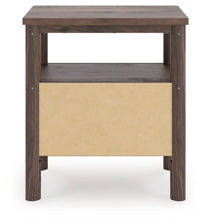 Pamytta - One Drawer Night Stand - Brown - The Sleep Loft - Online Mattress Showroom NYC
