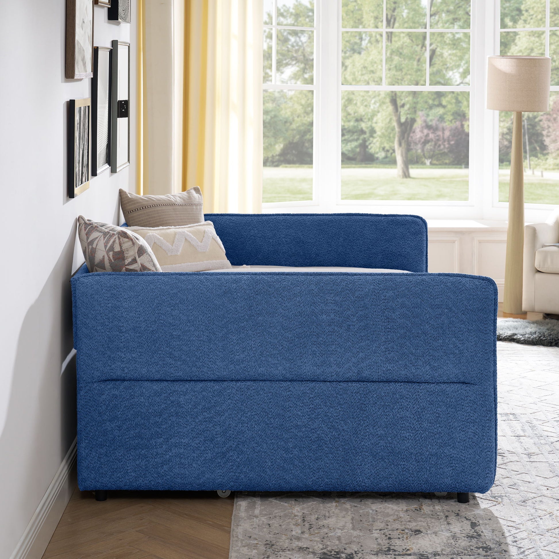 Upholstered Daybed With Pop Up Trundle - The Sleep Loft - Online Mattress Showroom NYC