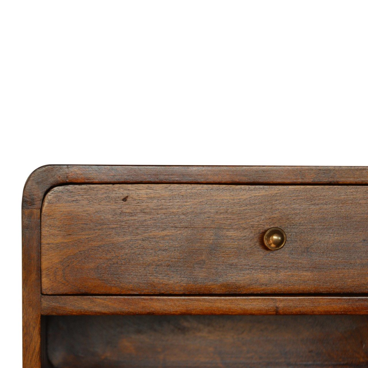 Curve Upper Slot Floating Nightstand - The Sleep Loft - Online Mattress Showroom NYC