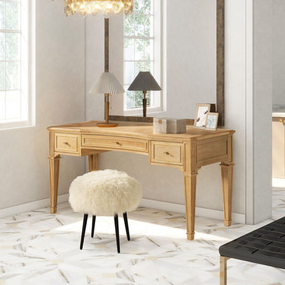 Dauphin - 3 Drawer Executive Desk - The Sleep Loft - Online Mattress Showroom NYC