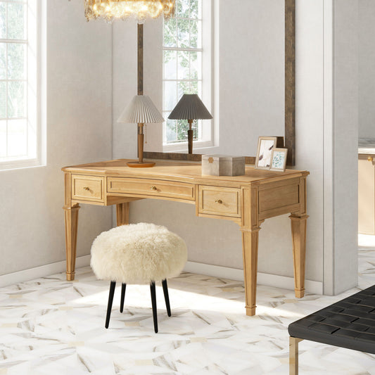 Dauphin - 3 Drawer Executive Desk - The Sleep Loft - Online Mattress Showroom NYC
