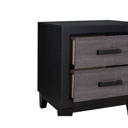 Soluto - Nightstand - Gray / Black - The Sleep Loft - Online Mattress Showroom NYC