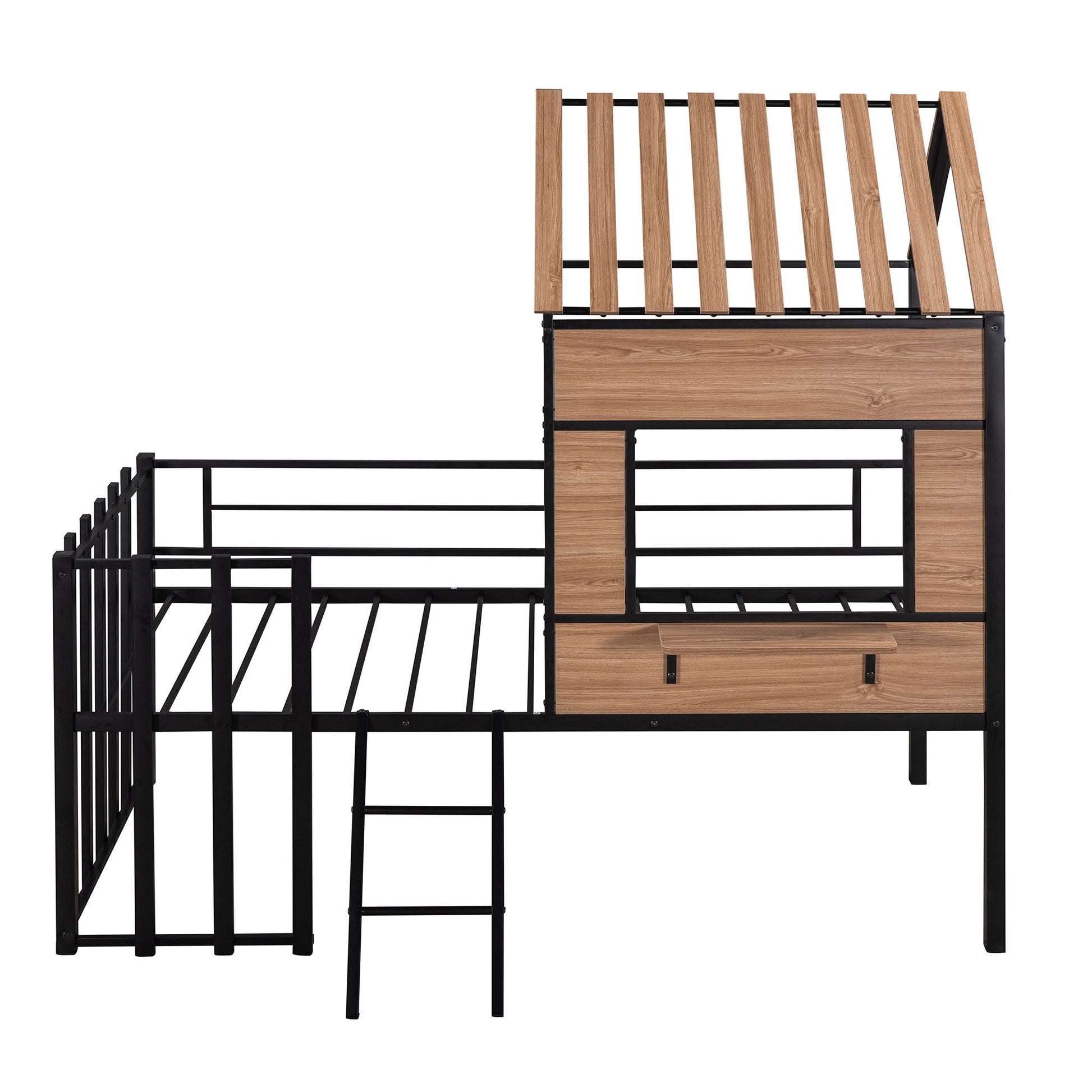 Loft Bed With Roof, Window, Guardrail, Ladder - The Sleep Loft - Online Mattress Showroom NYC