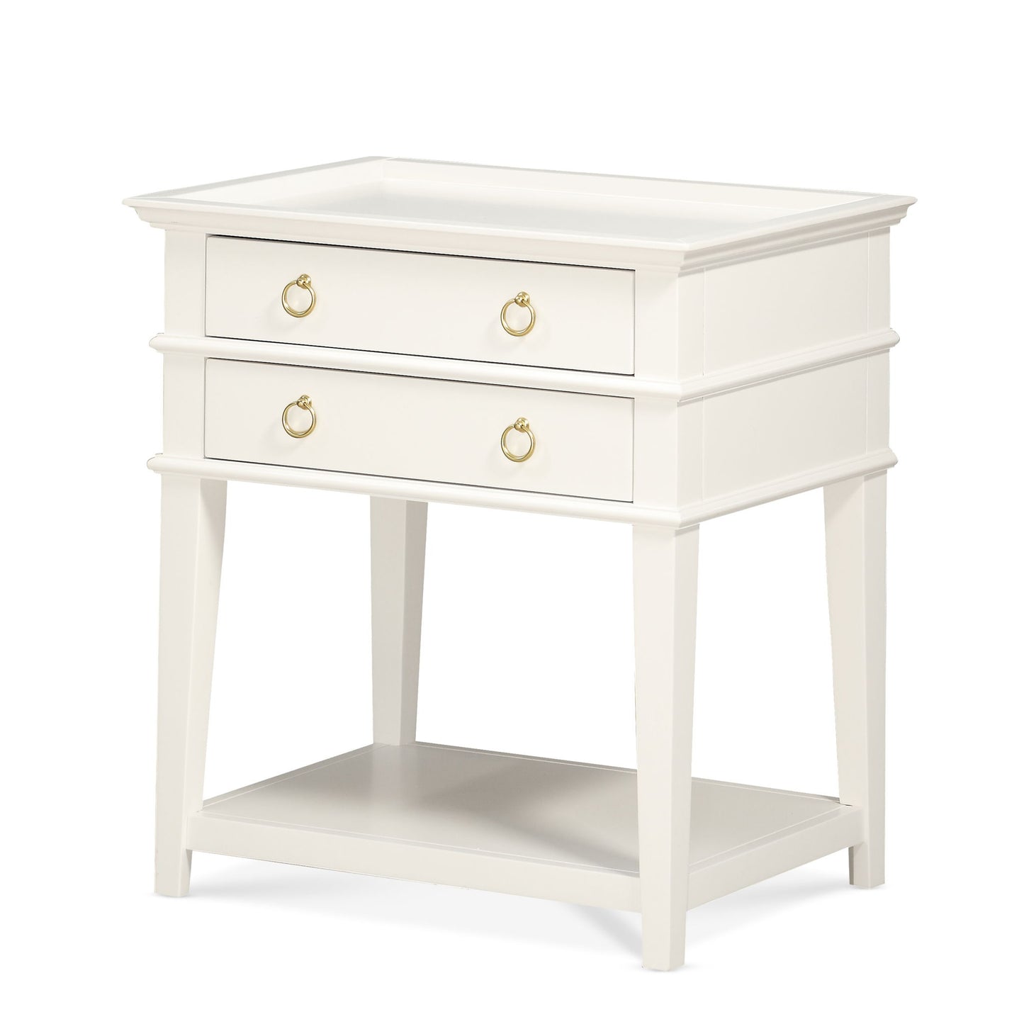 Carmona - 2 Drawer Tray Top Nightstand Pulls - The Sleep Loft - Online Mattress Showroom NYC