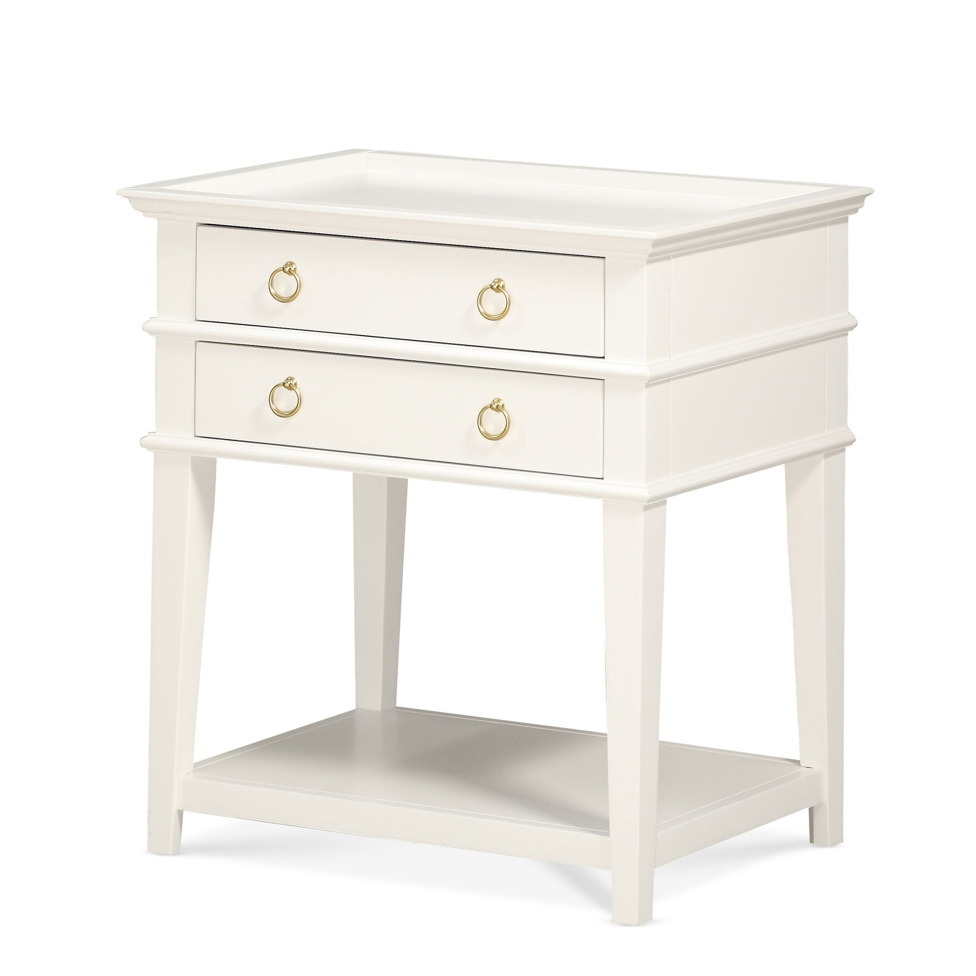 Carmona - 2 Drawer Tray Top Nightstand Pulls - The Sleep Loft - Online Mattress Showroom NYC