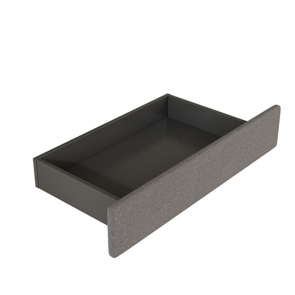 Upholstered Platform Bed With 2 Drawers And 2 Sets Of USB Ports On Each Side, Linen Fabric - The Sleep Loft - Online Mattress Showroom NYC