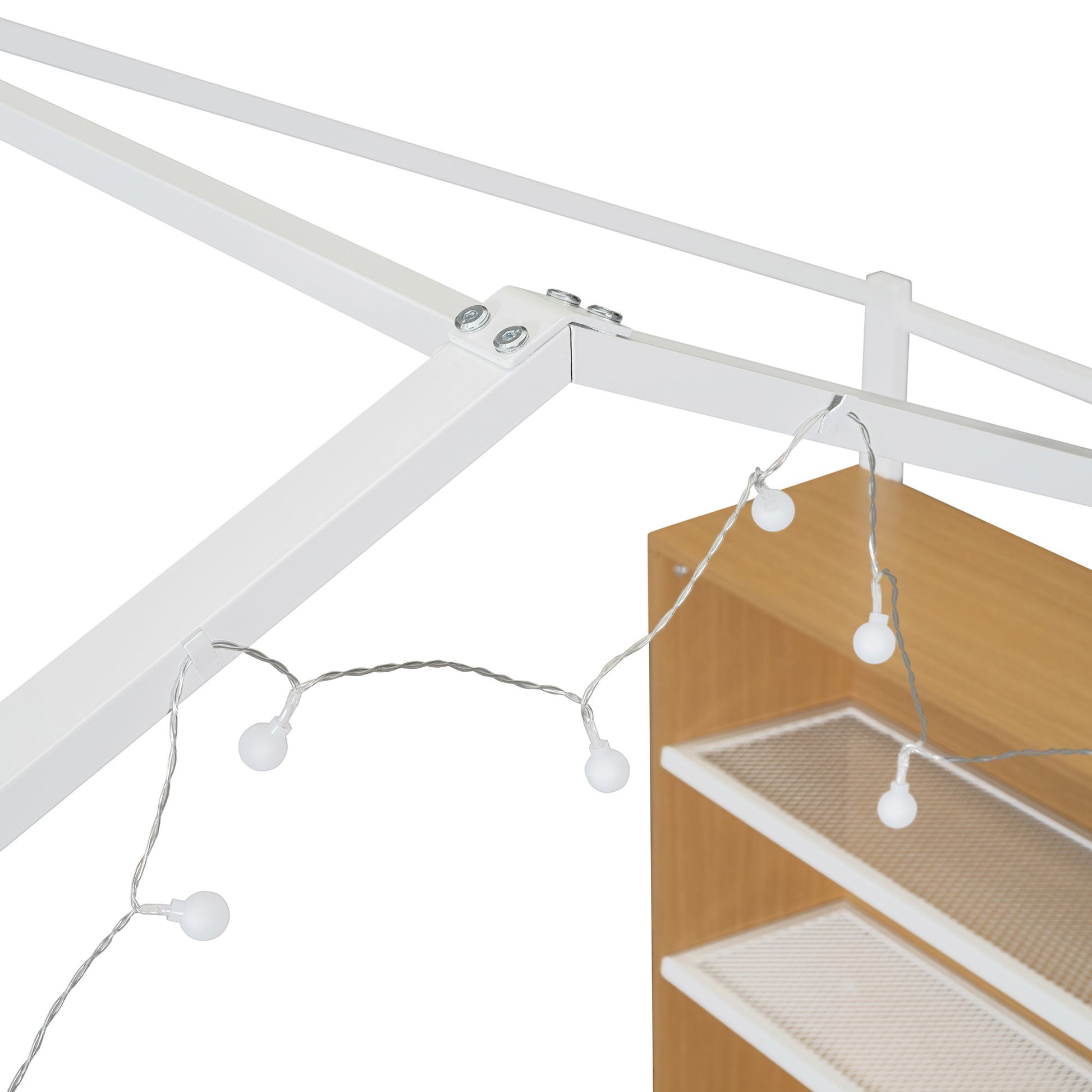 Bed House Frame With Shelves And Lights - The Sleep Loft - Online Mattress Showroom NYC