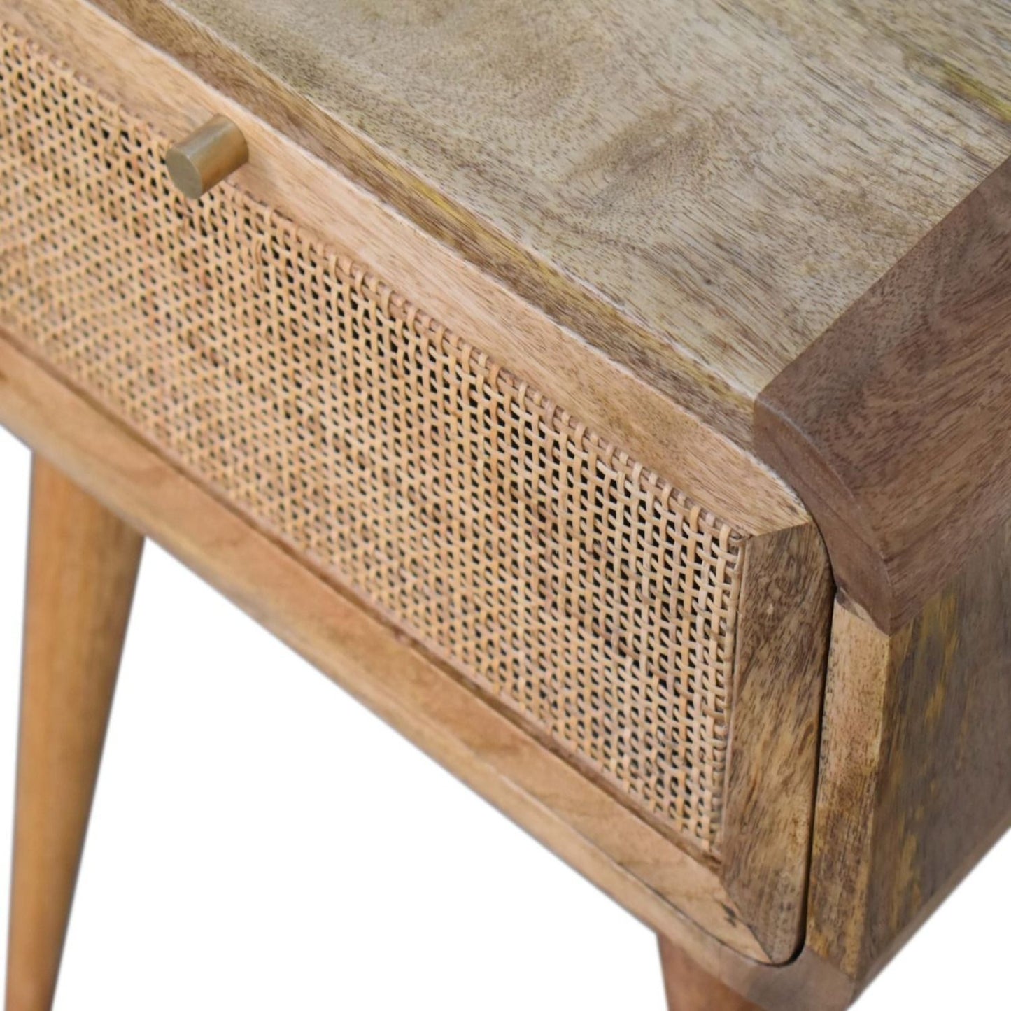 Mini Woven Nightstand - Oak - The Sleep Loft - Online Mattress Showroom NYC