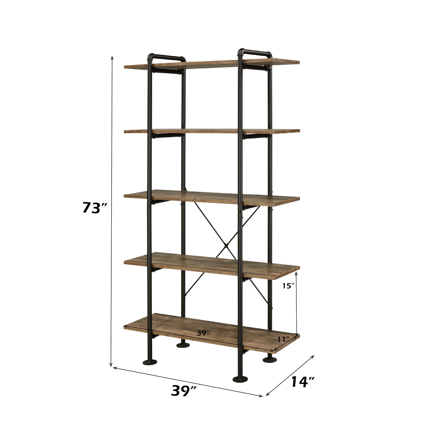 Nefo - Bookshelf - Oak - The Sleep Loft - Online Mattress Showroom NYC
