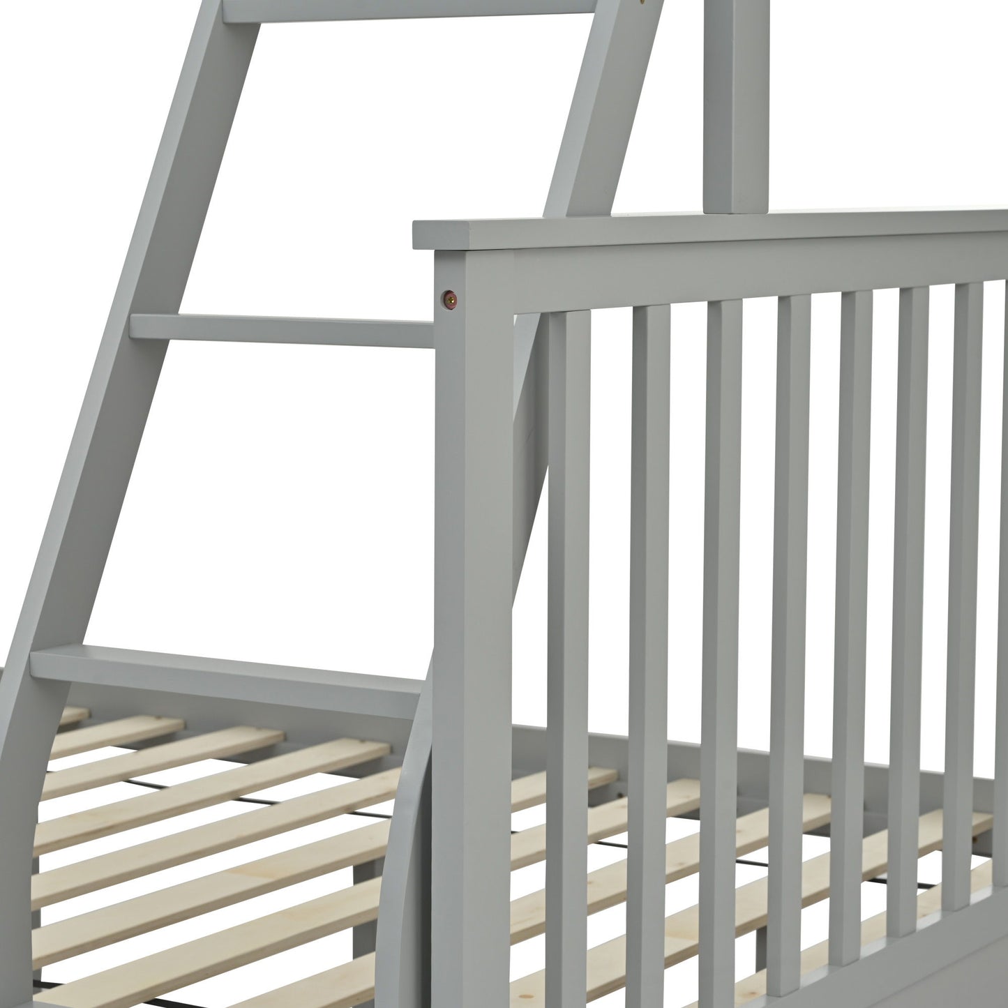 Bunk Bed With Ladder, And Safety Guard Rails - The Sleep Loft - Online Mattress Showroom NYC