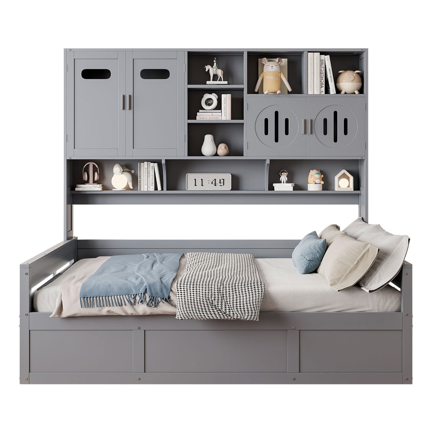 Daybed With All-In-One Cabinet And Shelf - The Sleep Loft - Online Mattress Showroom NYC