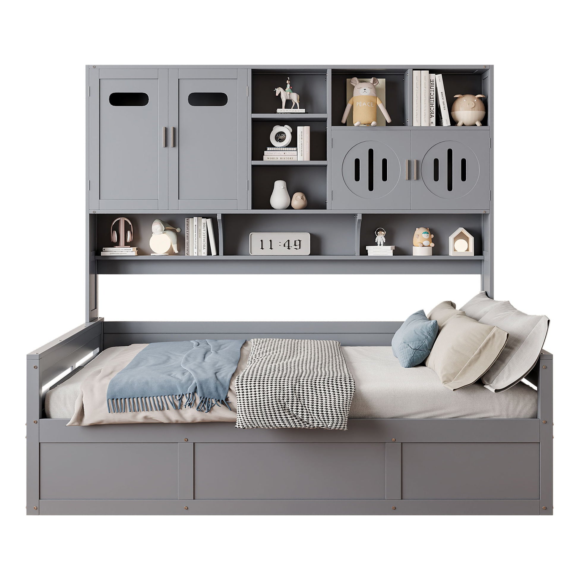 Daybed With All-In-One Cabinet And Shelf - The Sleep Loft - Online Mattress Showroom NYC