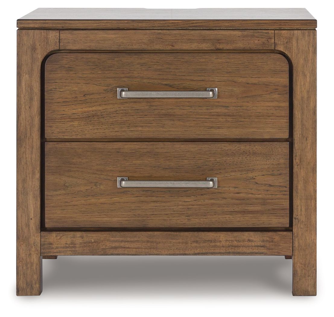 Cabalynn - Two Drawer Night Stand - Light Brown - The Sleep Loft - Online Mattress Showroom NYC