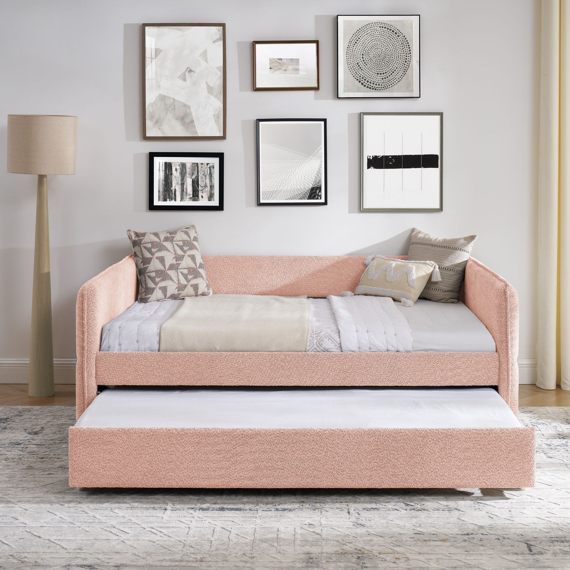 Upholstered Daybed With Pop Up Trundle - The Sleep Loft - Online Mattress Showroom NYC