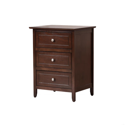 Daniel - 3 Drawer Nightstand - The Sleep Loft - Online Mattress Showroom NYC