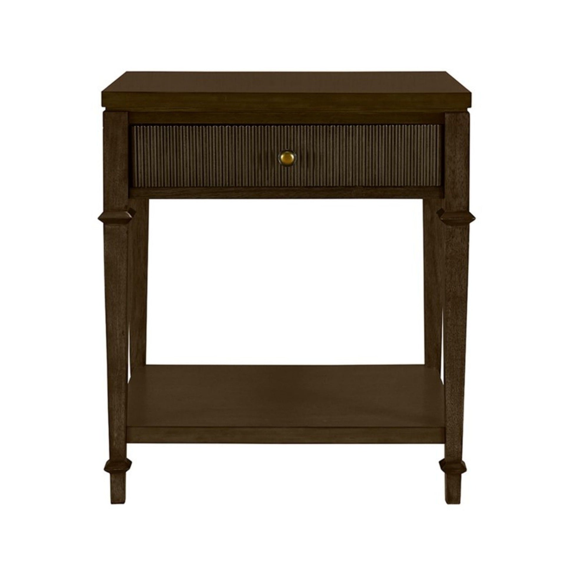 Kenna - Nightstand With Storage - Dark Coffee - The Sleep Loft - Online Mattress Showroom NYC