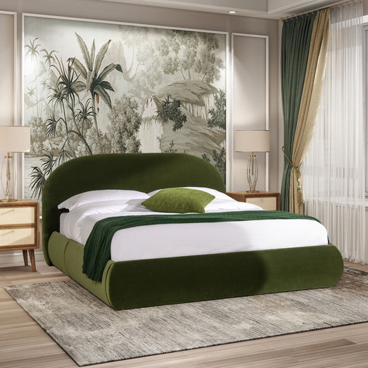 Archie Puffy Grounded - Upholstered Platform Bed - The Sleep Loft - Online Mattress Showroom NYC