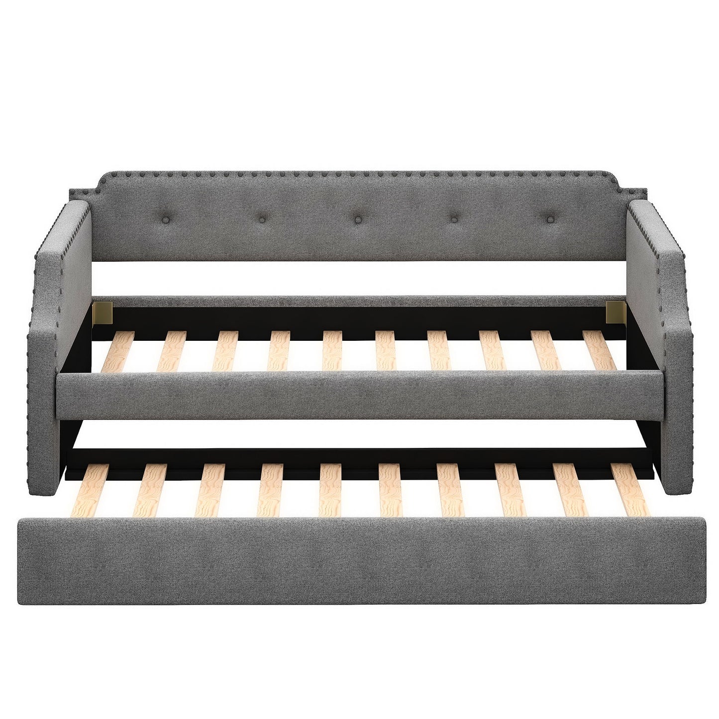 Upholstered Daybed With Trundle - The Sleep Loft - Online Mattress Showroom NYC