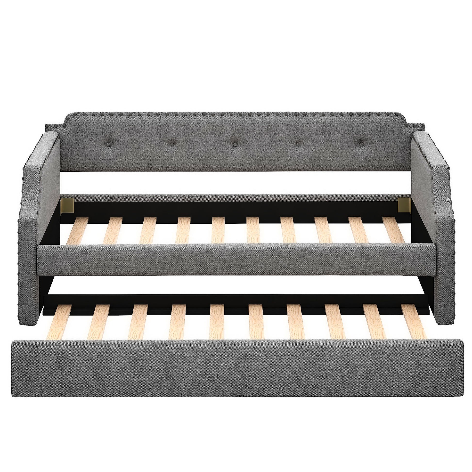 Upholstered Daybed With Trundle - The Sleep Loft - Online Mattress Showroom NYC