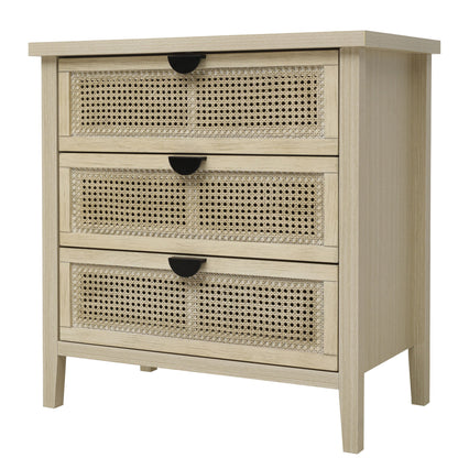 3 Drawer Cabinet, Suitable For Bedroom - Natural