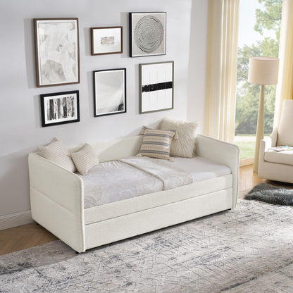Upholstered Daybed With Pop Up Trundle - The Sleep Loft - Online Mattress Showroom NYC
