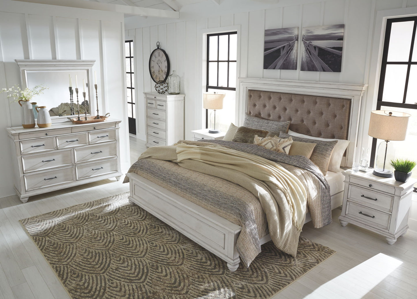 Kanwyn - Upholstered Panel Bed - The Sleep Loft - Online Mattress Showroom NYC