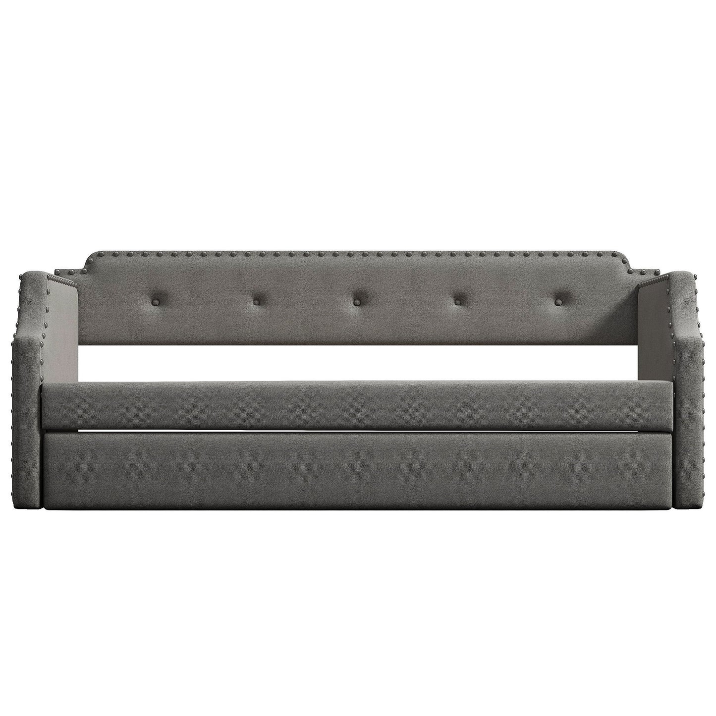 Upholstered Daybed With Trundle - The Sleep Loft - Online Mattress Showroom NYC