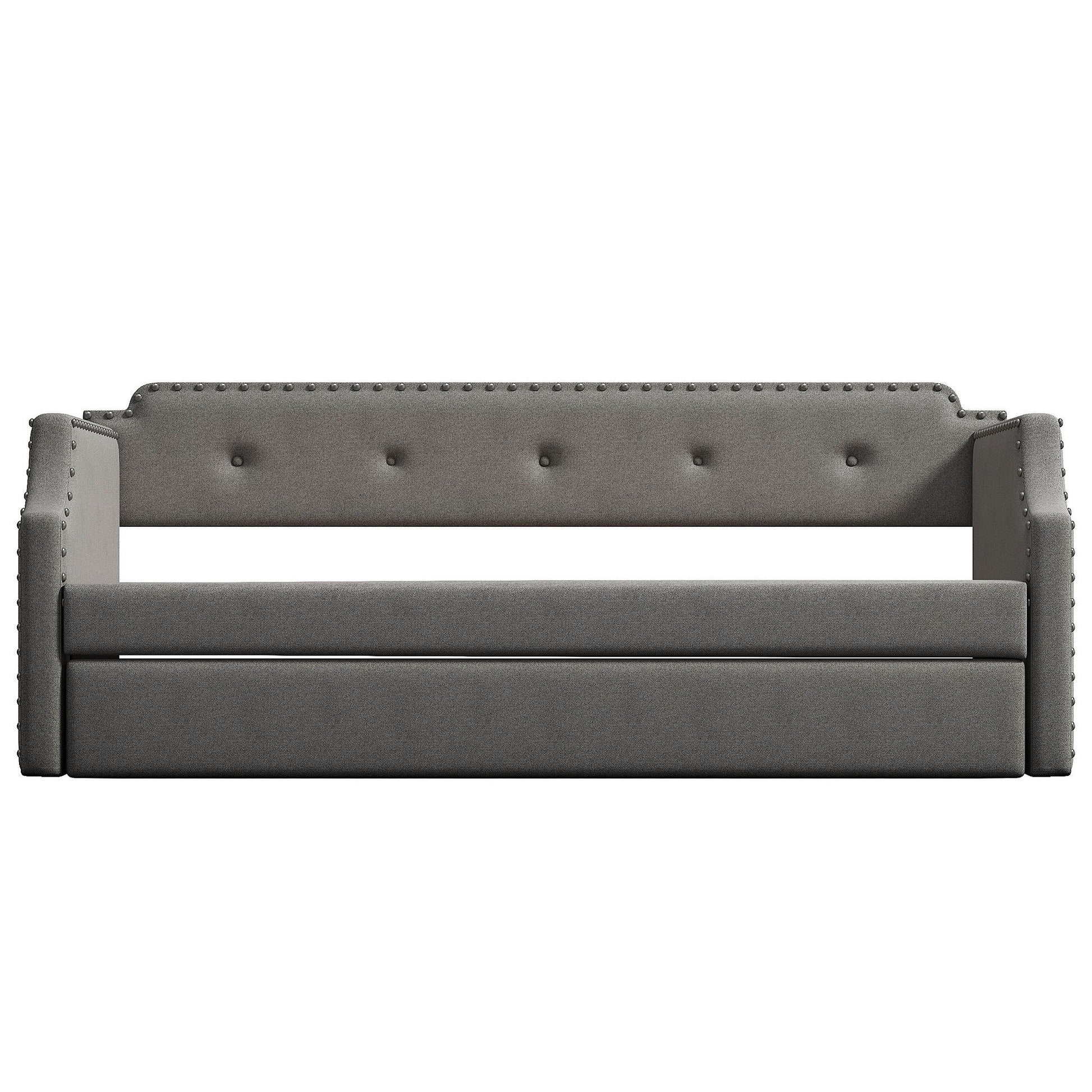 Upholstered Daybed With Trundle - The Sleep Loft - Online Mattress Showroom NYC